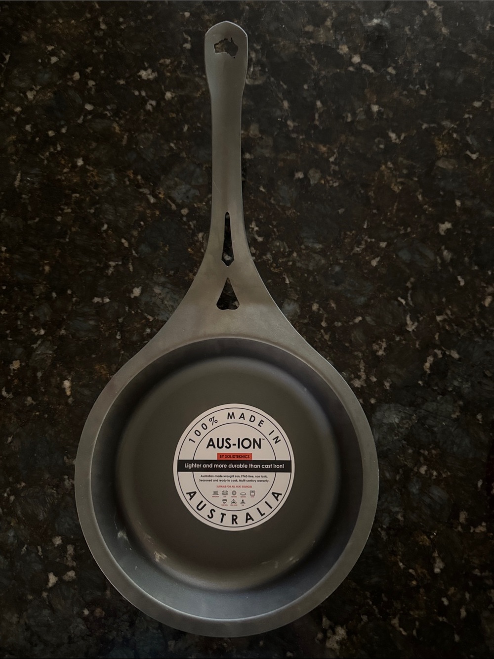 SOLIDTEKNICS AUS-ION™(Made in Australia) Lightning 7.9” Long Handle Fry Pan-New!